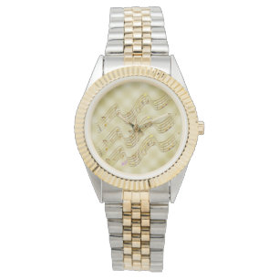Musiknoten-Armbanduhr Unisex Zweiton Armbanduhr