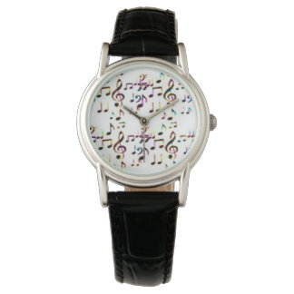Musiknoten Art Armbanduhr