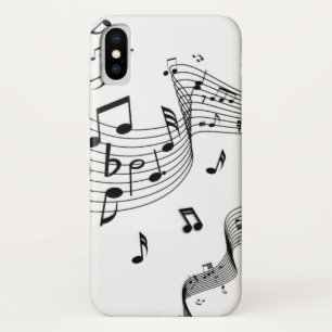 Musiknoten auf Weiß  Case-Mate iPhone Hülle