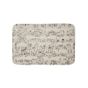 Musiknoten Badematte
