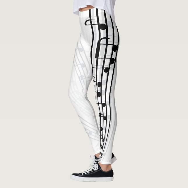 Musiknoten-Blatt Leggings (Links)