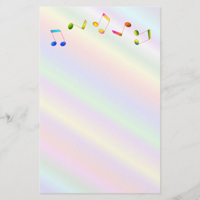 Musiknoten Briefpapier (Vorderseite)