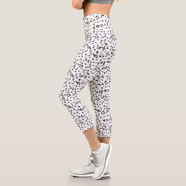 Musiknoten Capri Leggings (Links)