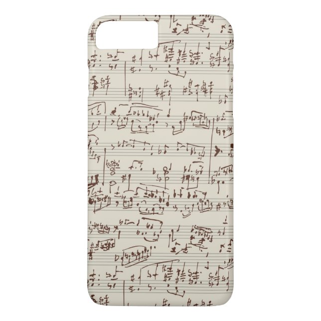 Musiknoten Case-Mate iPhone Hülle (Rückseite)