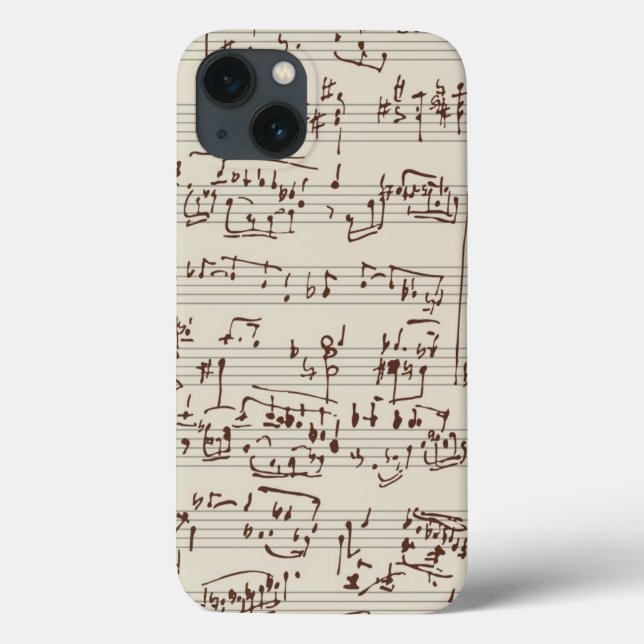 Musiknoten Case-Mate iPhone Hülle (Rückseite)