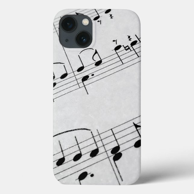 Musiknoten Case-Mate iPhone Hülle (Rückseite)