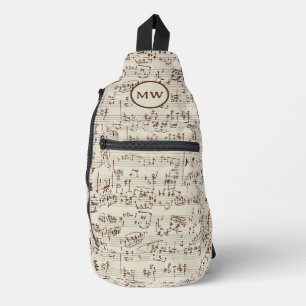 Musiknoten Crossbody Bag