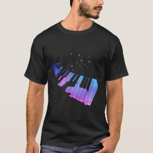 Musiknoten der Pianistin Musici T-Shirt