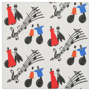 Musiknoten Druckgewebe Stoff