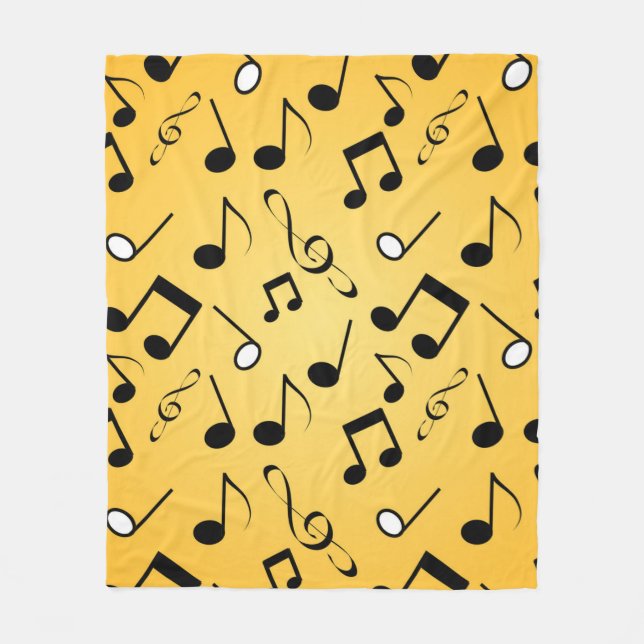 Musiknoten Fleecedecke (Vorderseite)