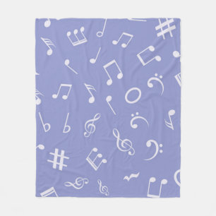 Musiknoten Fleecedecke