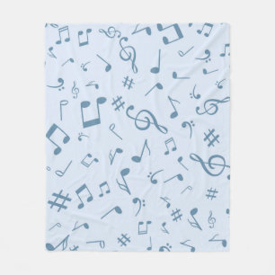 Musiknoten Fleecedecke
