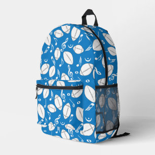 Musiknoten Footballs Bedruckter Rucksack