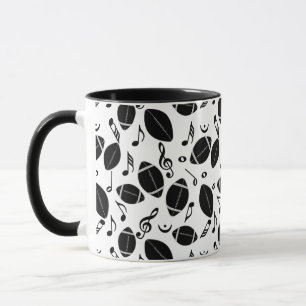 Musiknoten Footballs Tasse