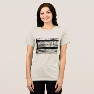 Musiknoten Frauen T-Shirt Tri-Blend Shirt
