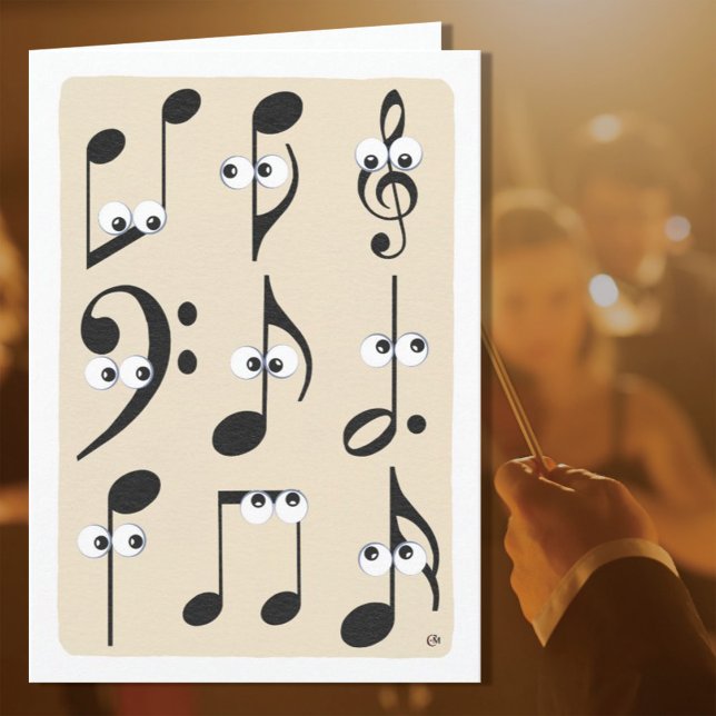 Musiknoten freuen sich über die Rente von uns Karte (Von Creator hochgeladen)