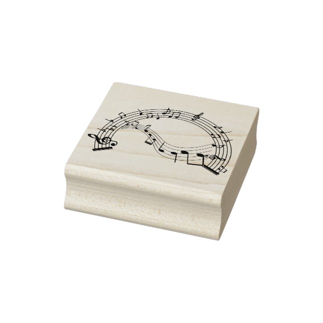 Musiknoten Gummistempel (Stempel)