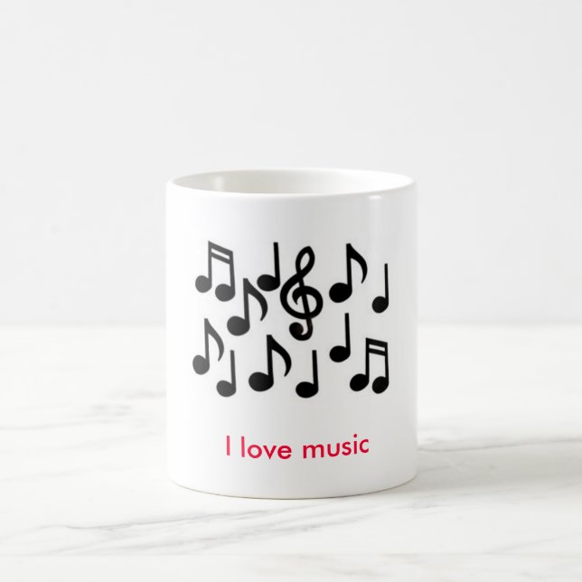 Musiknoten, i-Liebemusik Kaffeetasse (Mittel)