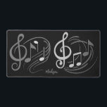 Musiknoten individuelle Name Schreibtischunterlage<br><div class="desc">Sehen Sie in meinem Geschäft nach, um mehr Musikstücke zu erhalten.</div>