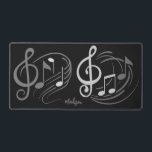 Musiknoten individuelle Name Schreibtischunterlage<br><div class="desc">Sehen Sie in meinem Geschäft nach,  um mehr Musikstücke zu erhalten.</div>