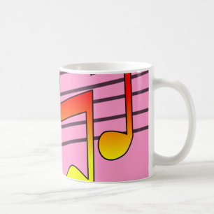 Musiknoten Kaffeetasse