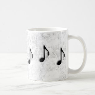 Musiknoten Kaffeetasse