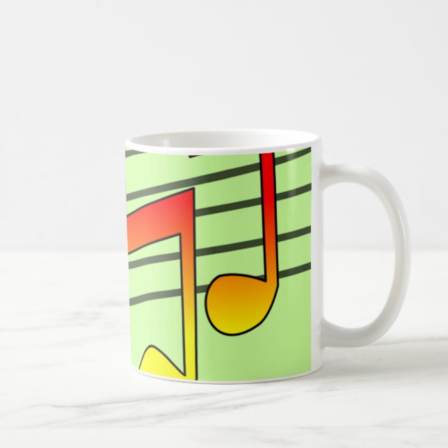 Musiknoten Kaffeetasse (Rechts)