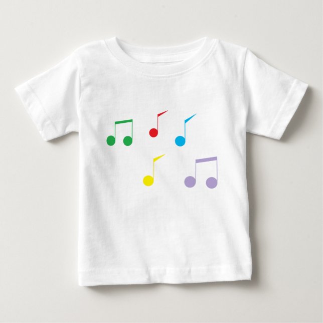 Musiknoten Kleinkind Langschläfer T - Shirt (Vorderseite)
