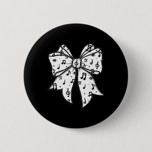 Musiknoten Kokette Schleife Musiklehrer Schule Mus Button