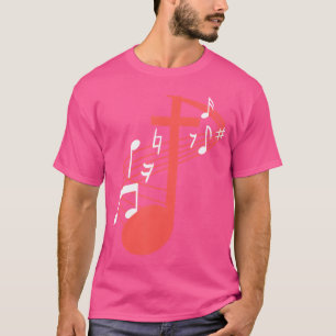 Musiknoten Kreuz Christus Jesus Kirche Musik Fries T-Shirt