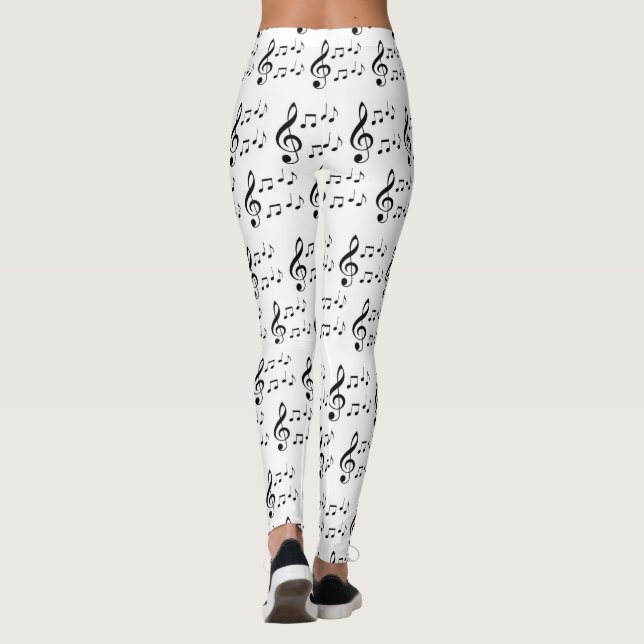 "Musiknoten-" Leggings (Rückseite)