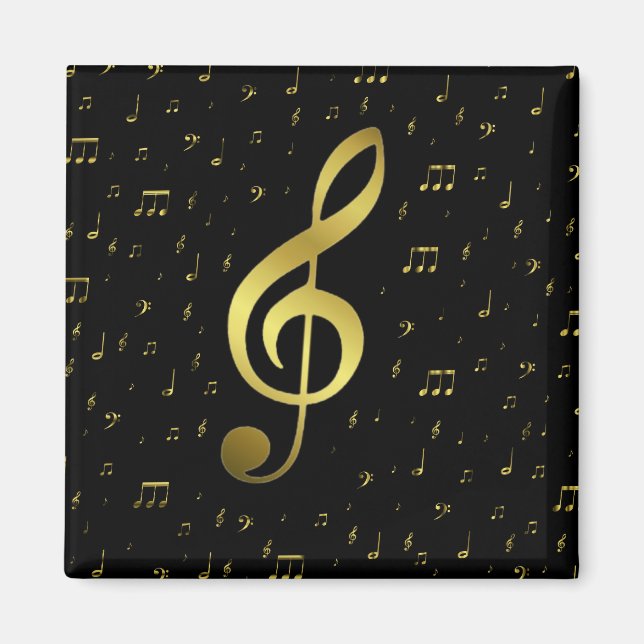Musiknoten Magnet (Vorne)