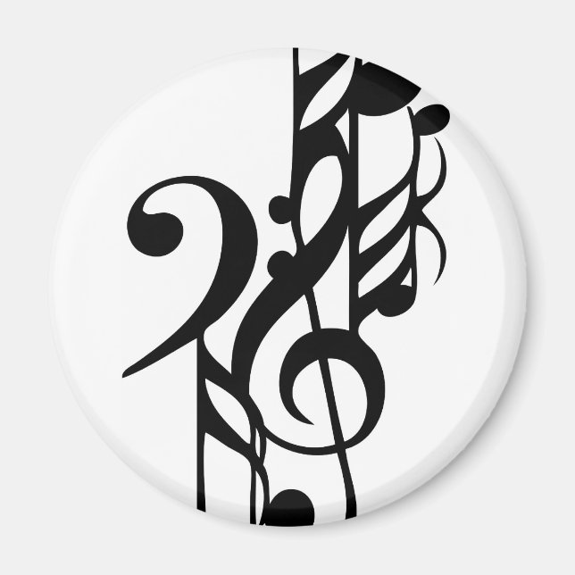 Musiknoten Magnet (Vorne)