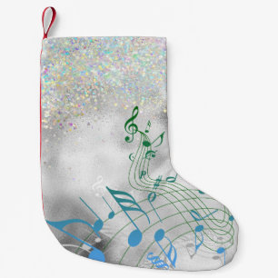 Musiknoten mit Imitaten Sparkle Kleiner Weihnachtsstrumpf