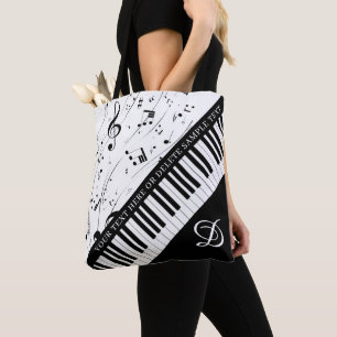 Musiknoten Monogram für kundenspezifische Piano-Se Tasche