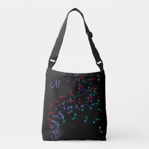 Musiknoten-Monogramm-Taschen-Tasche Tragetaschen Mit Langen Trägern