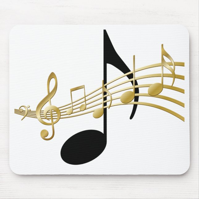 Musiknoten Mousepad (Vorne)