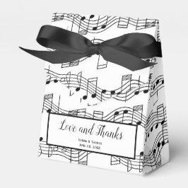Musiknoten Musikalische Liebe und Dank Gastgeschen Geschenkschachtel