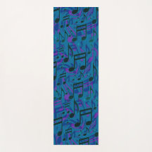 Musiknoten Musikalische Muster Blau Lila
