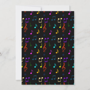 Musiknoten Musiker Geschenke Musikalische Noten Ku Dankeskarte
