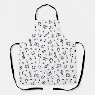 Musiknoten Musiker Geschenke Musiklehrer Schürze