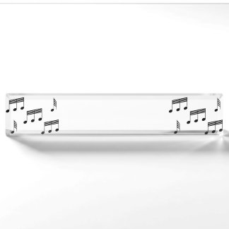 Musiknoten-Namensschild Namensplakette