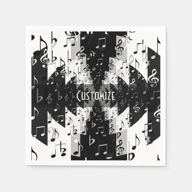 Musiknoten Napkins Serviette (Vorderseite)