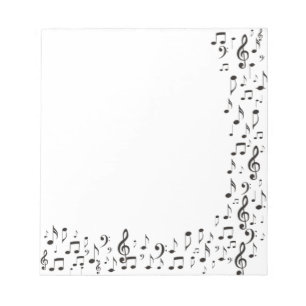 Musiknoten Notizblock
