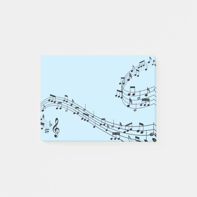 Musiknoten Notizen abschicken (Vorderseite)