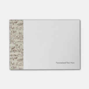 Musiknoten Post-it Klebezettel