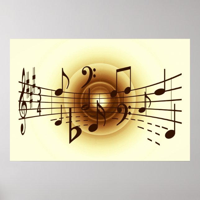 Musiknoten Poster (Vorne)