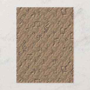 Musiknoten Postkarte