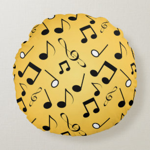 Musiknoten Rundes Kissen
