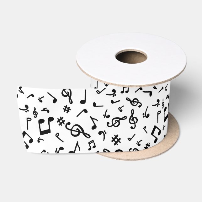 Musiknoten Satinband (Spule)